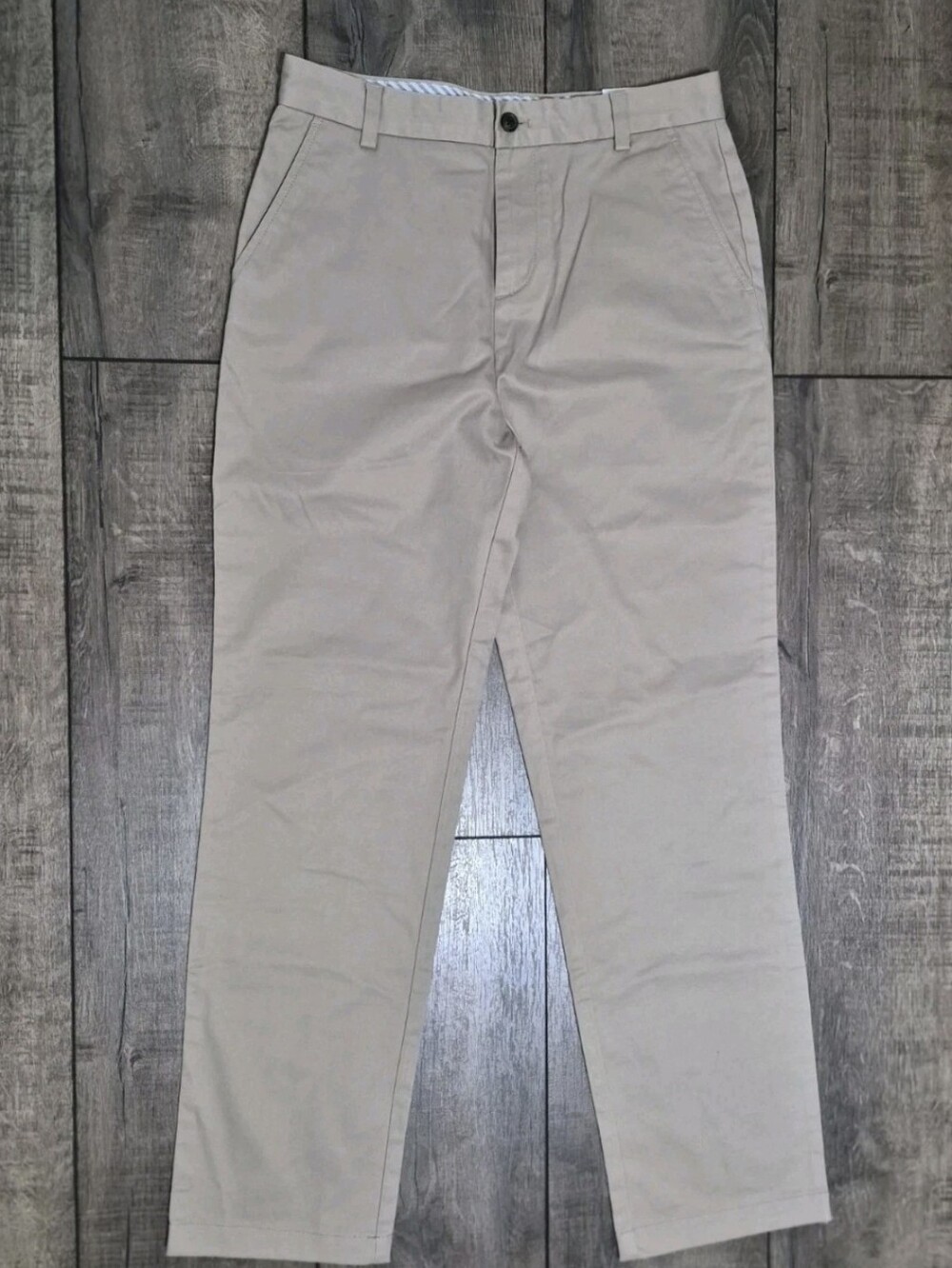 Brooks Brothers Fleece Kids Flat-Front Chino Pants Khaki / Beige Size 18